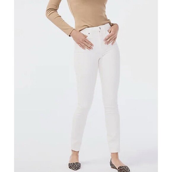NEW! J. Crew High Rise Skinny Denim Jeans White G1975  SZ 31 - Picture 2 of 11